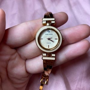 Anne Klein Rose Gold Diamond Bracelet Watch
